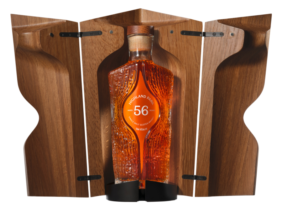 Bottle of and box for Highland Park 56