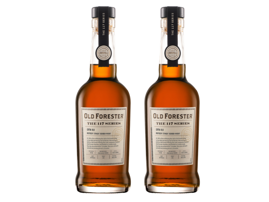 Two bottles of Old Forester 117 Series: Extra Old