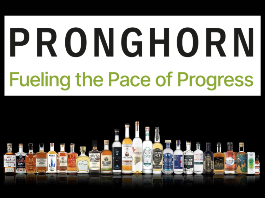 Pronghorn logo and bottles of its brands as of January 2025