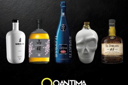 Bottles of five spirits & wine brands from Qantima Group