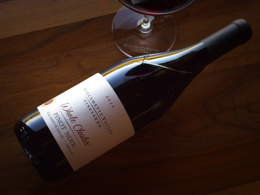 Willamette Valley Vineyards Revino bottle of Whole Cluster Pinot Noir