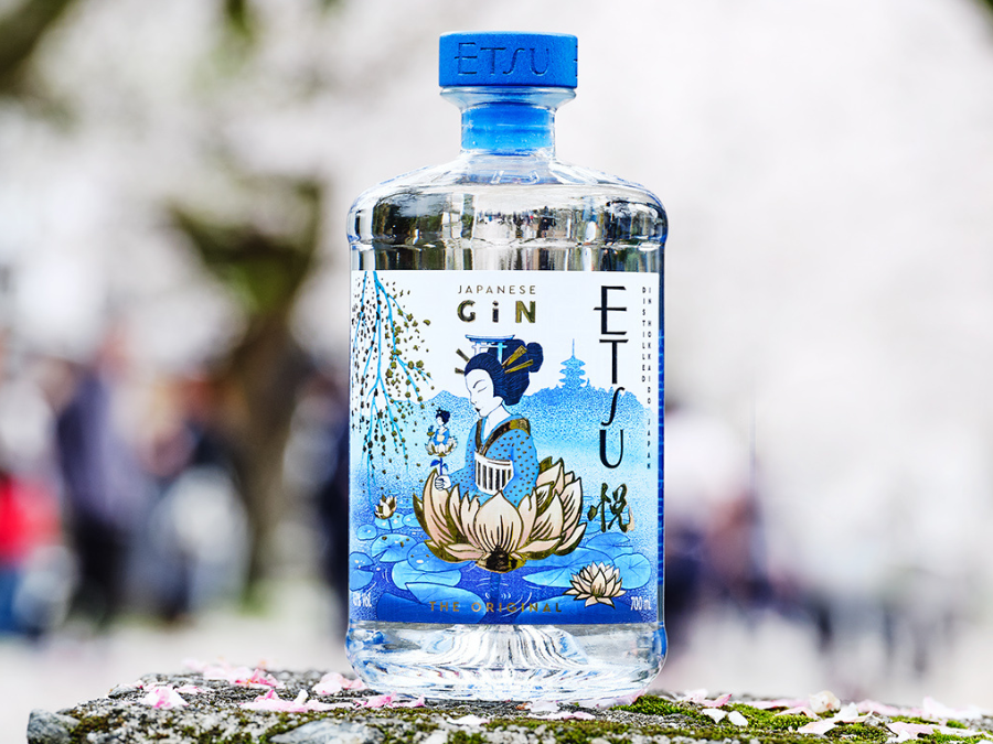 Bottle of Etsu Gin