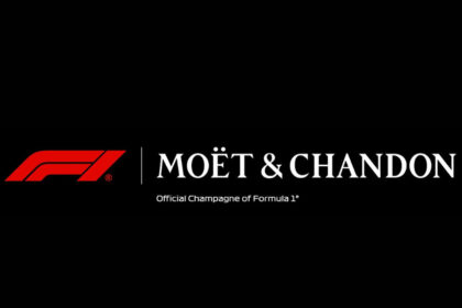Logos for Moet & Chandon and F1