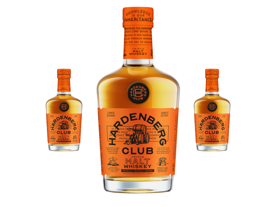 Hardenberg whiskey bottles