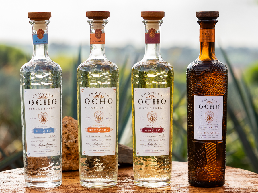 Four expressions of Tequila Ocho