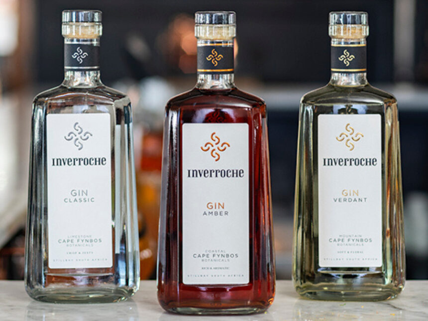 Three expressions of Inverroche gin