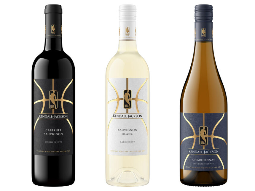 Kendall-Jackson NBA wine bottles