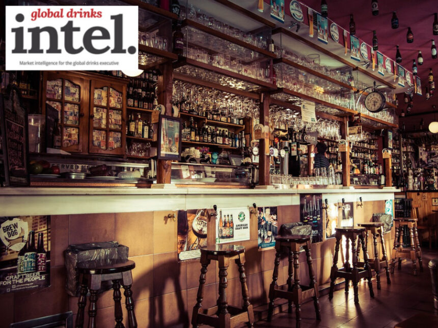 Interior of a bar