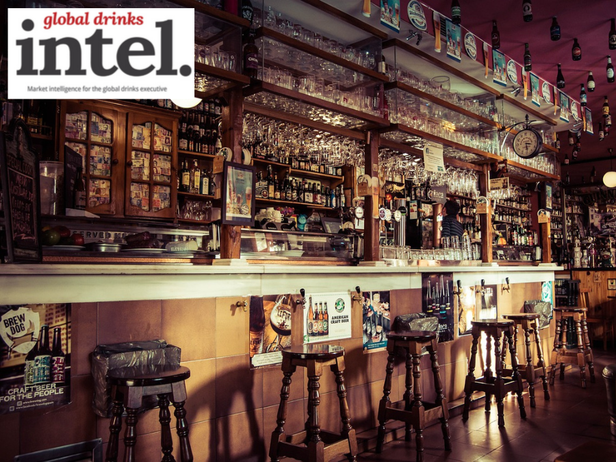 Interior of a bar