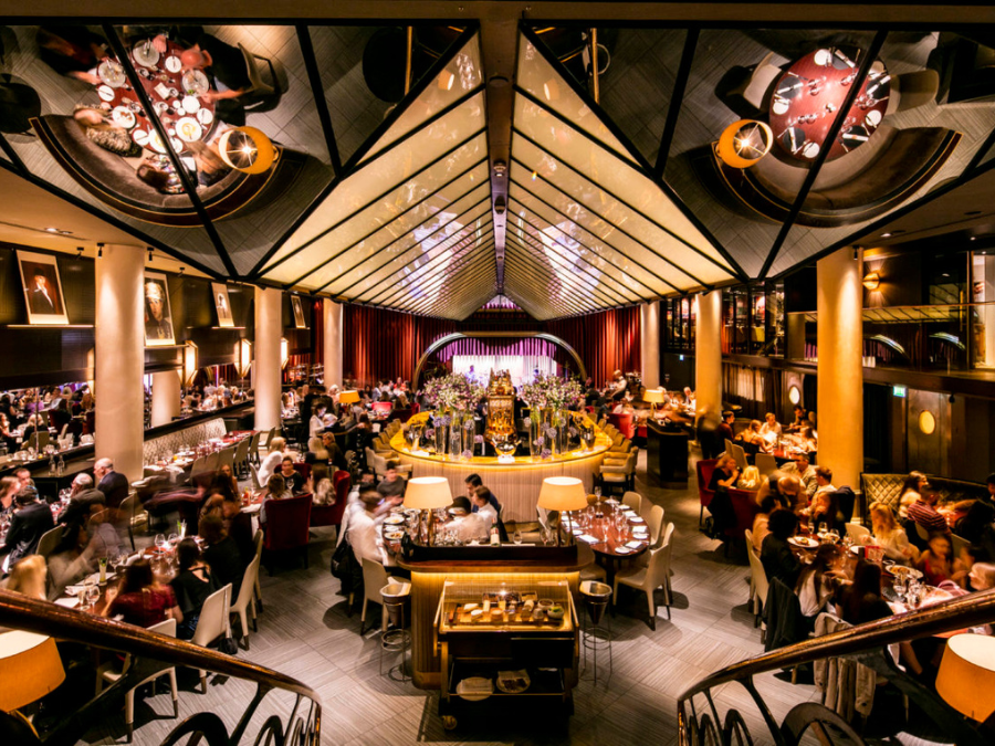 Interior of Quaglino's in London