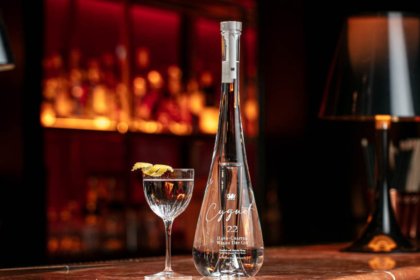 Bottle of Cygnet 22 on the bar at Quaglino's