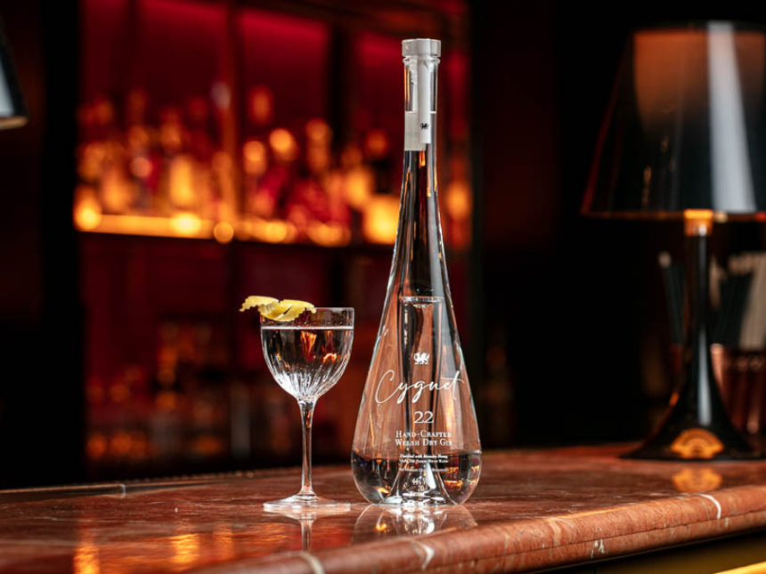 Bottle of Cygnet 22 on the bar at Quaglino's