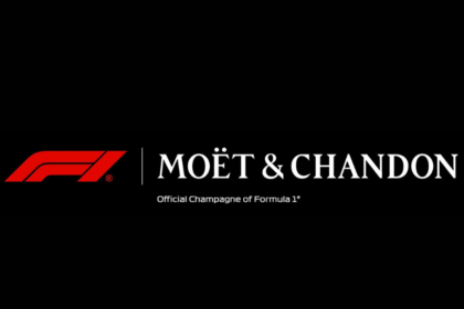 Logos for Moet & Chandon and F1