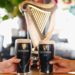 Branded glasses of Guinness Guinness 0.0