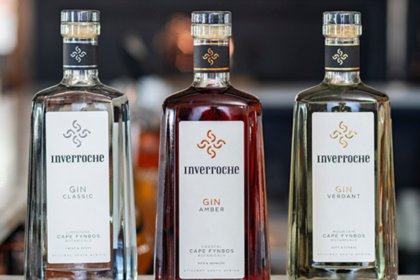 Three expressions of Inverroche gin