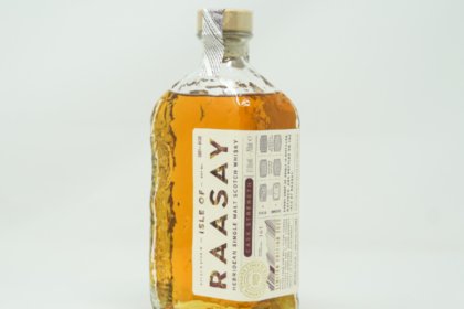 Bottle of Isle of Raasay Cask Strength single malt whisky