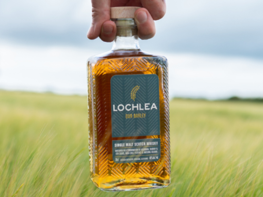 Lochlea bottle held in field