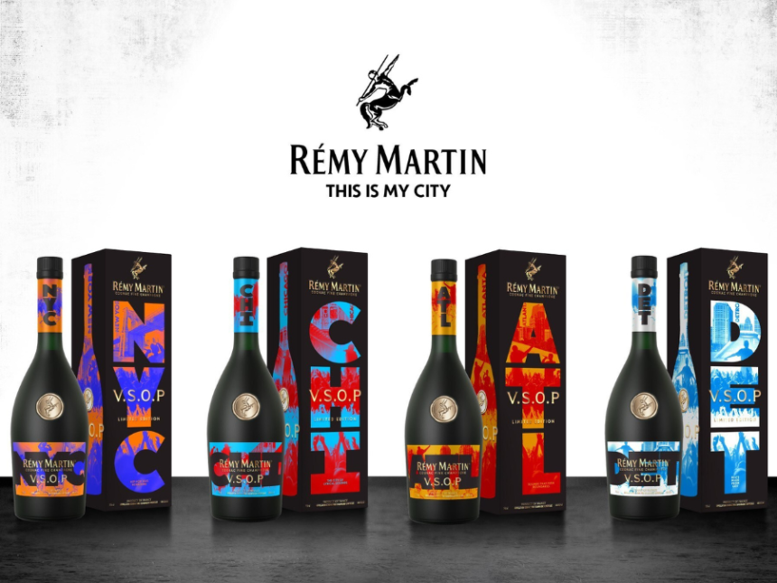 Remy Martin V.S.O.P This is My City Limited-Edition bottles with boxes