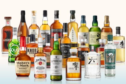 Bottles of spirits in Suntory global Spirits UK's portfolio