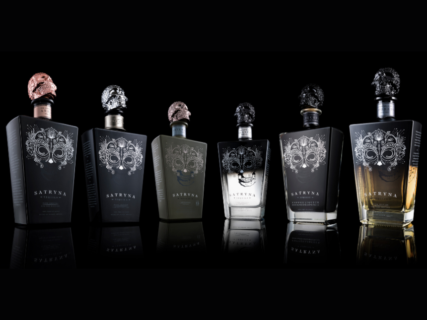 Six expressions of Satryna tequila and mezcal