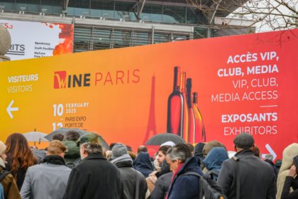 Visitors outside Wine Paris 2025