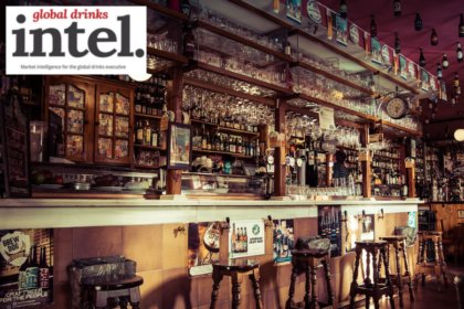 Interior of a bar