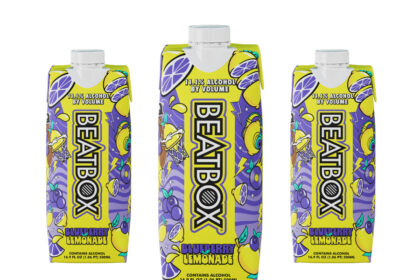 Beatbox Beverages Blueberry Lemonade cartons