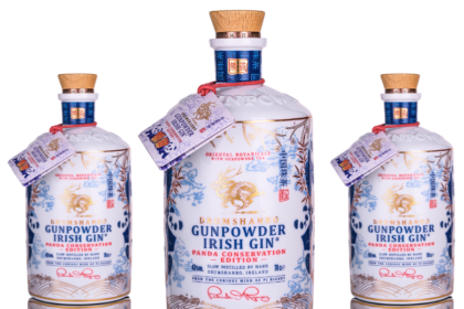 Drumshanbo Gunpowder Irish Gin Panda Conservation bottle