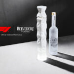 Belvedere bottles next to F1 logo