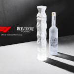 Belvedere bottles next to F1 logo