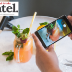 Smartphone photo being taken of a colourful drinks