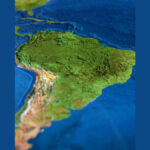 Aerial view of Latin America