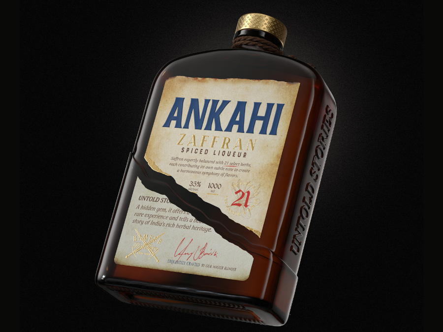 Bottle of Ankahi Spiced Liqueur