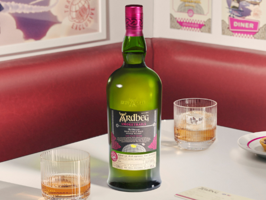 Bottle of Ardbeg Smoketrails Napa Valley Edition
