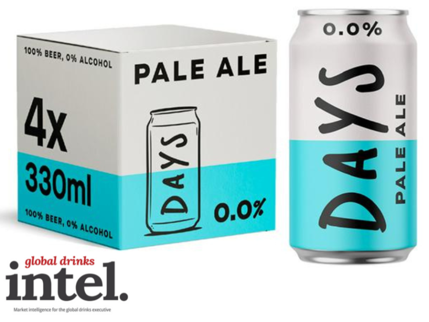 Four-pack of Days non-alcohol beer