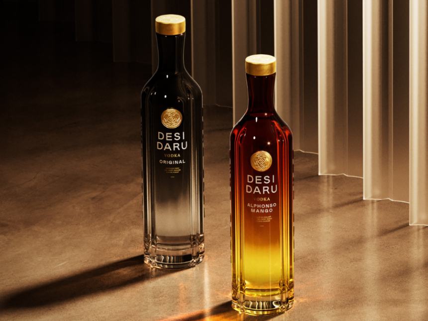 Two expressions of Desi Daru vodka