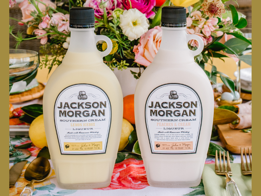 Jackson Morgan whiskey cream liqueur bottles