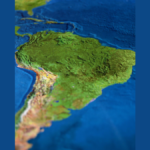 Aerial view of Latin America
