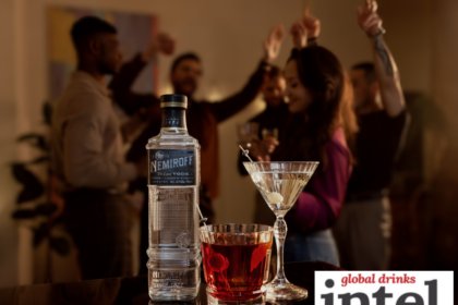 Nemiroff De Luxe bottle with cocktail serve