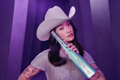 Peggy Gou poses with limited-edition Don Julio bottle