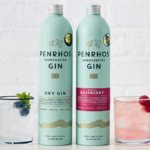 Penrhos Spirits gin bottles next to serves