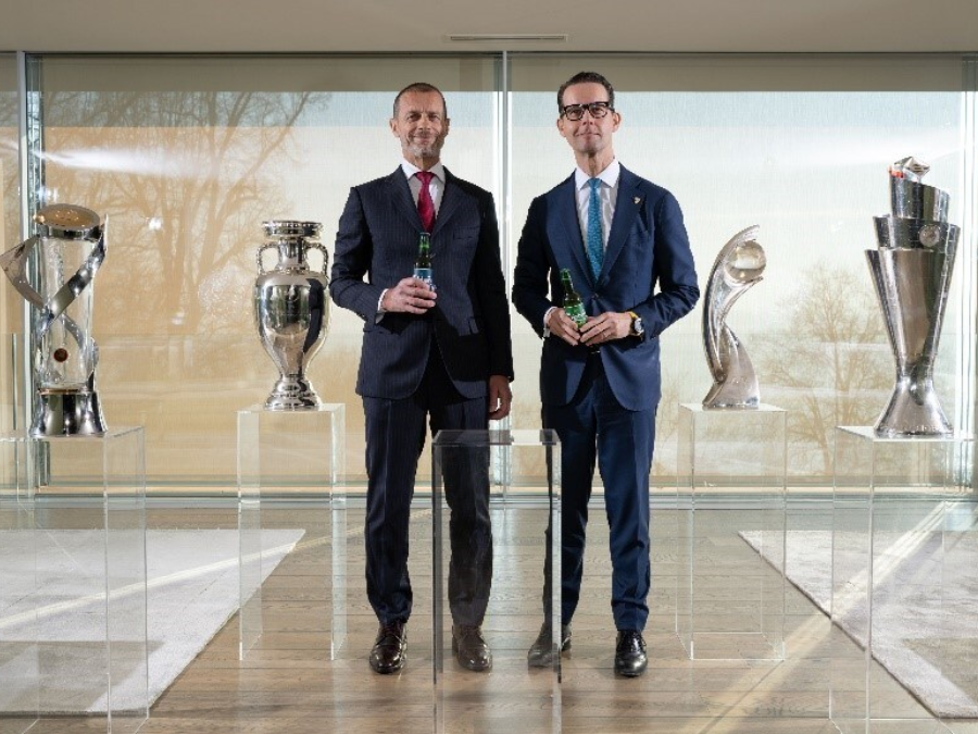 Aleksander Čeferin and Jacob Aarup-Anderson