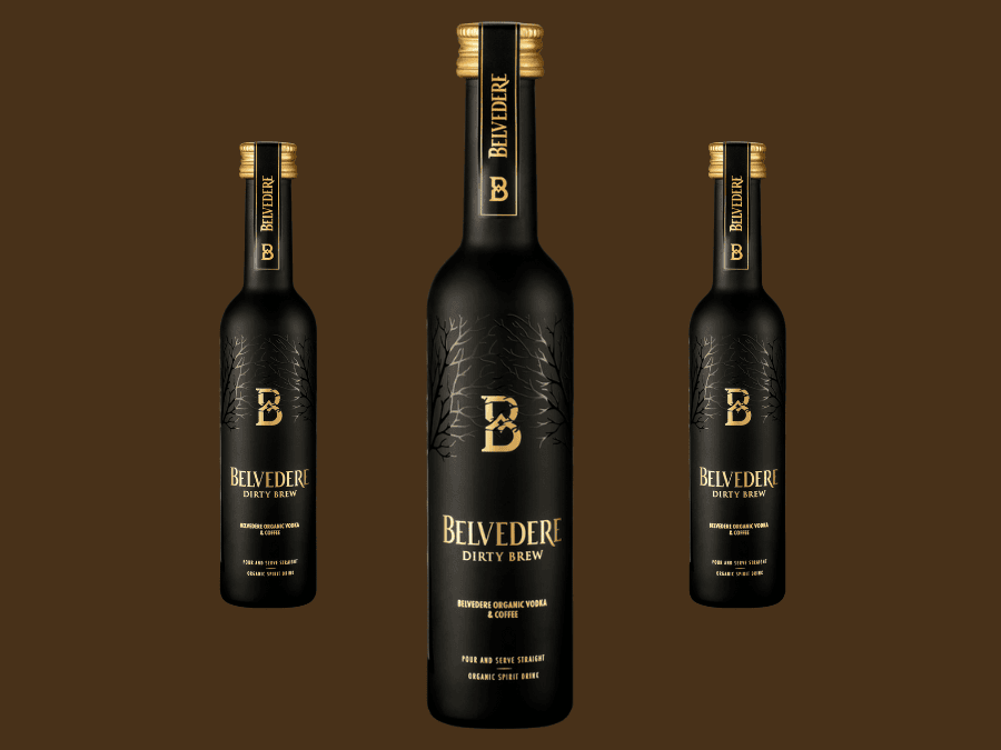 Belvedere Dirty Brew bottles