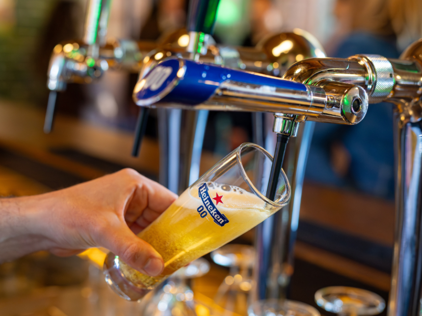 Heineken 0.0 on draught