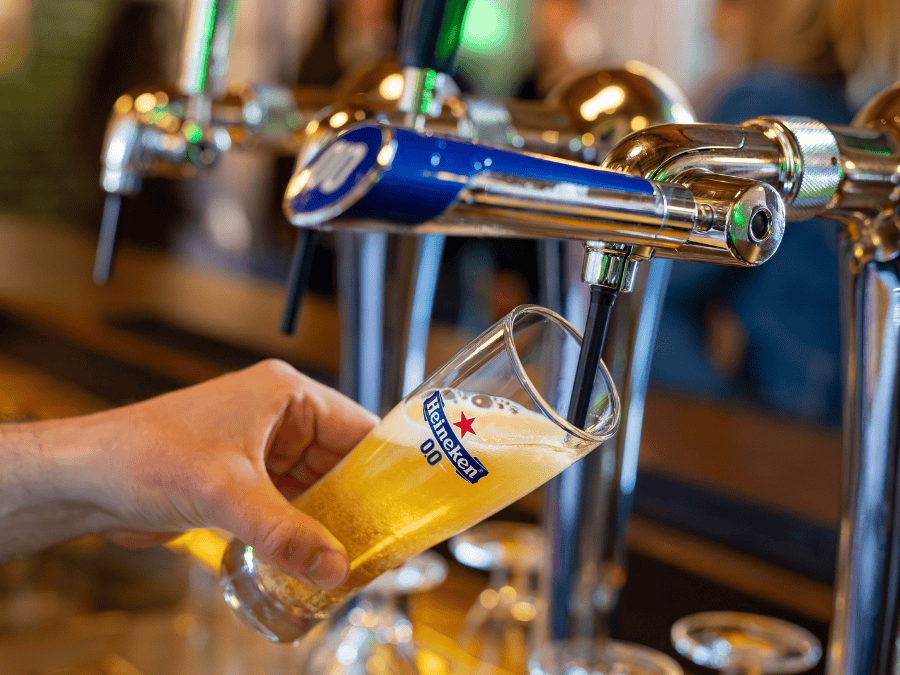 Heineken 0.0 on draught