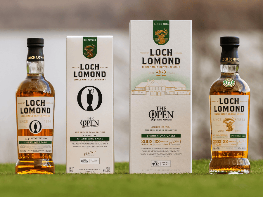Loch Lomond The Open bottles and boxes