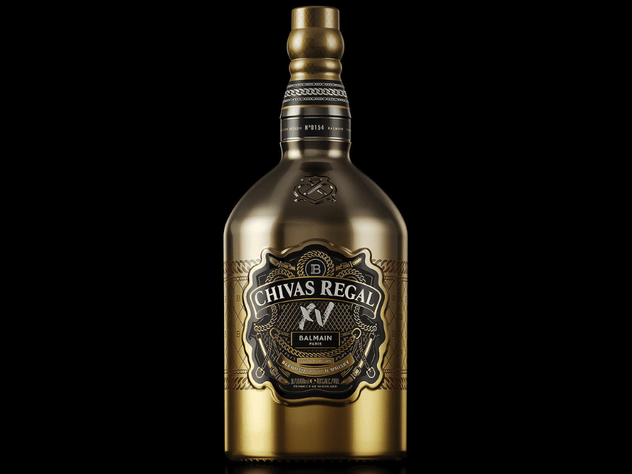 Chivas Regal 15 Year Old XV Balmain Edition bottle