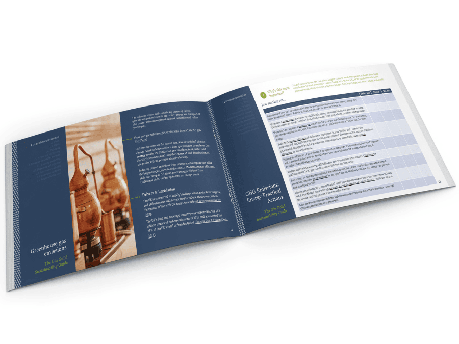 Open pages of sustainability toolkit