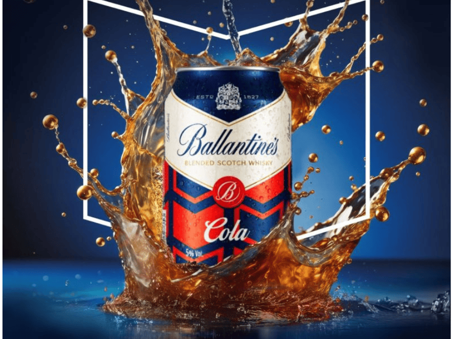 Ballantine's & Cola can