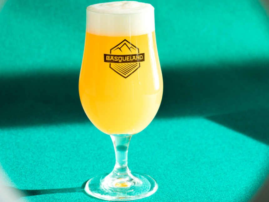 Basqueland Brewing beer in glass